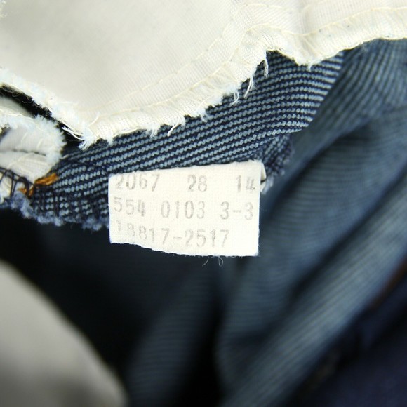 Levis Mens Sz 27 x 26 Vintage Prospector Orange Tab Denim Jeans 70's Dark No Tag - Picture 7 of 7